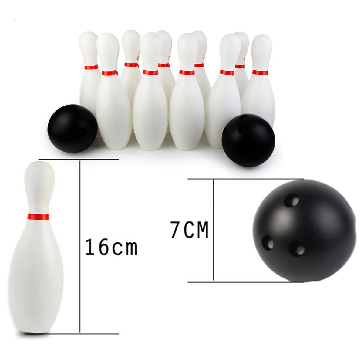 12Pcs Toddler Kids Bowling Game Set Q1341