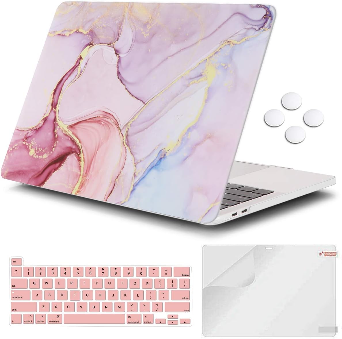 Slim Protective Cover for MacBook Pro 16 Inch 2019 Release A2141 - Nordic Marble L523