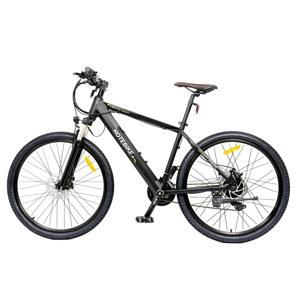 27.5 inch 48V 500W Electric City Bicycle with Removable Battery, Black D352