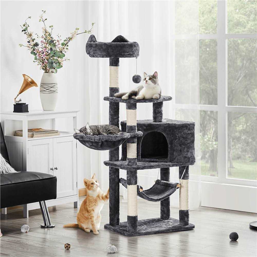 54.5 inch Cat Tree Tower with Scratching Posts Z8035