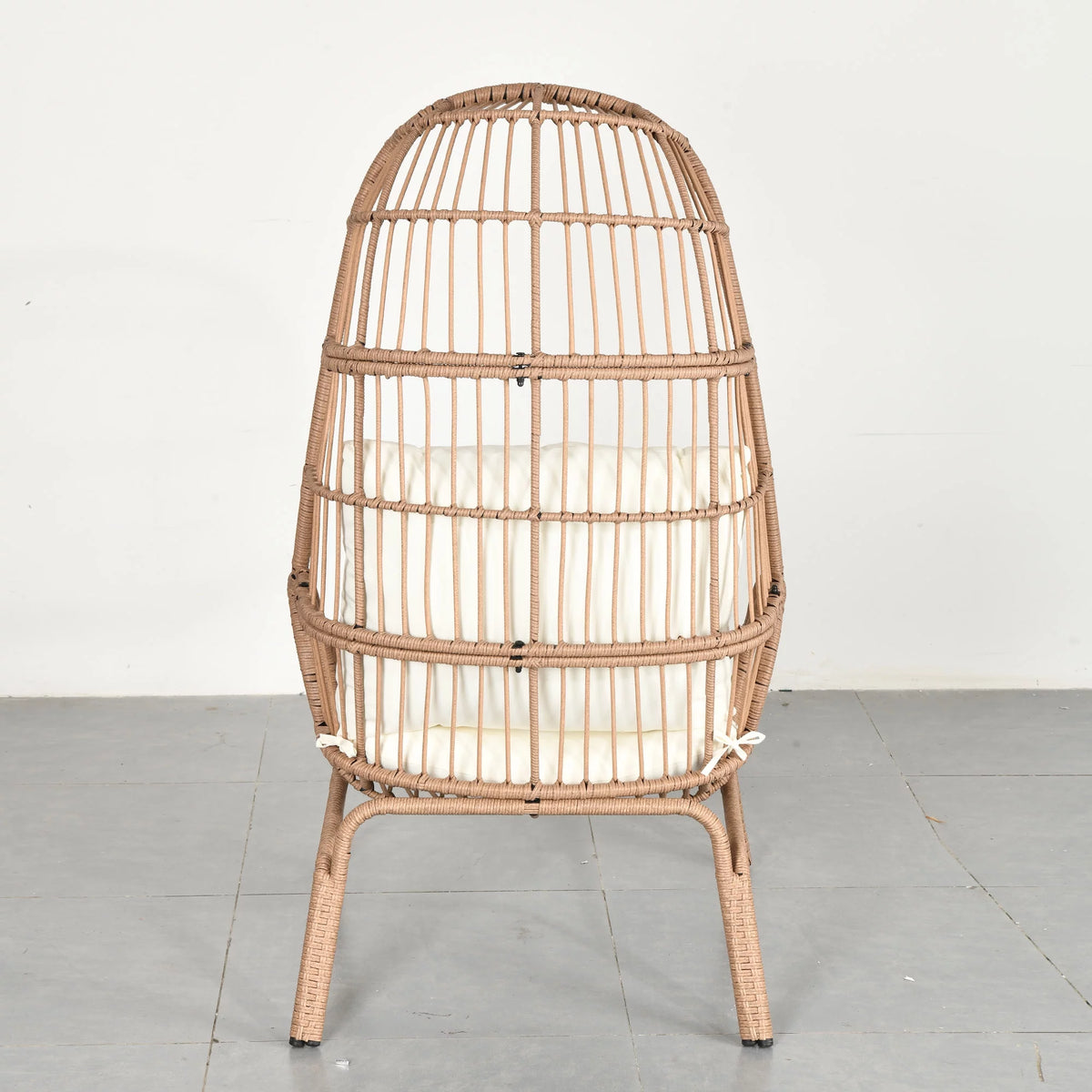 Oversized Wicker Egg Chair with Steel Frame G694990