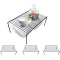 Black 2 Pack Metal Shelf Risers O27731