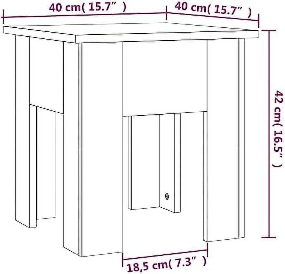 Sonoma Oak Engineered Wood Table 15.7"x15.7"x16.5" P131930