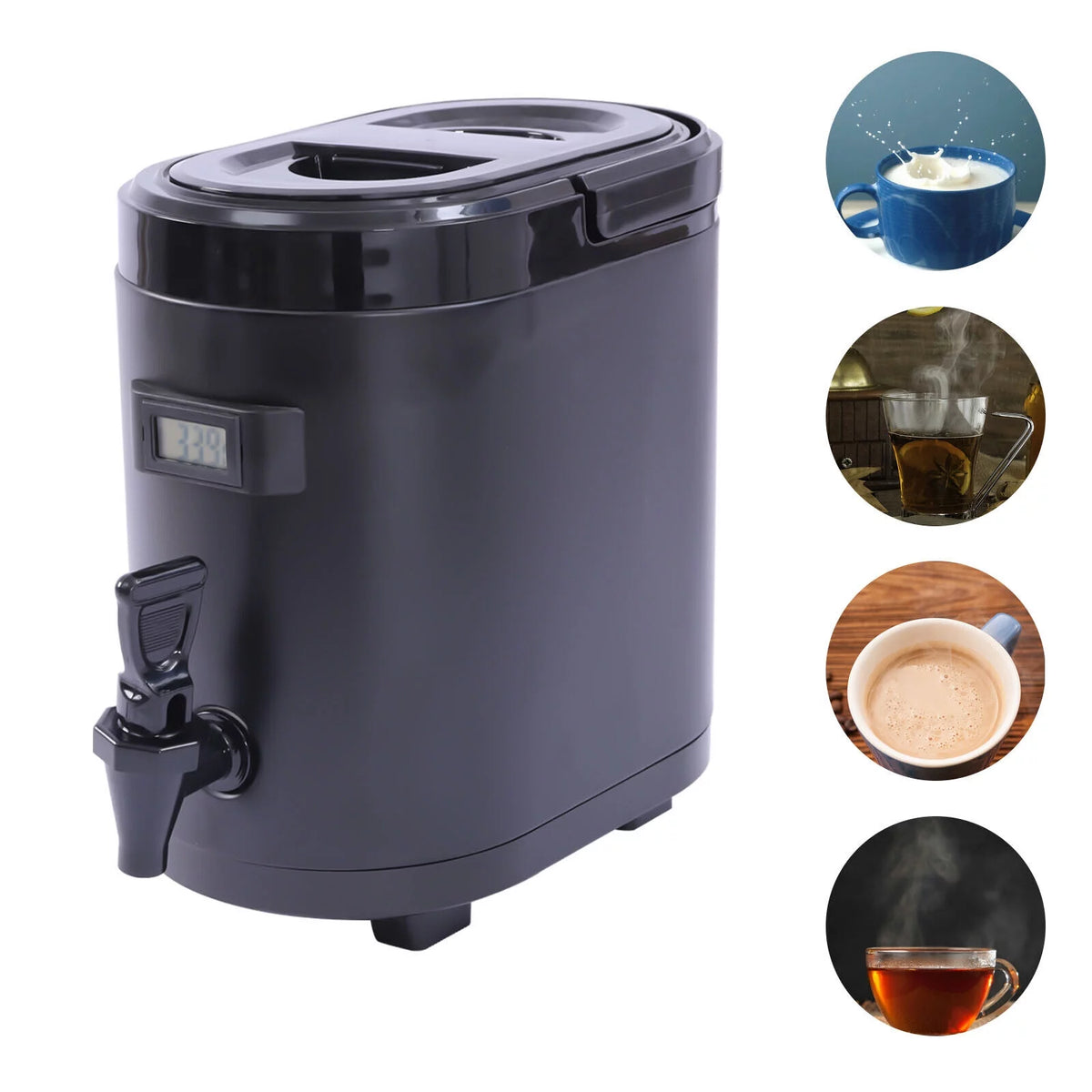 6L Stainless Steel Insulated Beverage Dispenser J7389