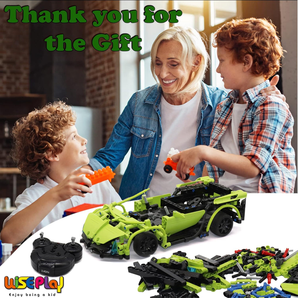 Build Your Own RC Car Kit, 453pc Stem Building Sets A2575