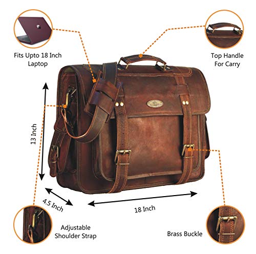 Full Grain Leather Messenger Bag O351