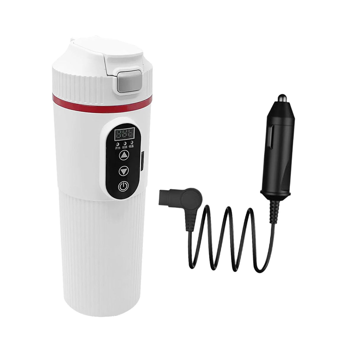 12V 24V Car Electric Water Kettle Tea Coffee Kettle DC Powered Fast Heating 22x7cm Water Boiler Heater Portable J90080