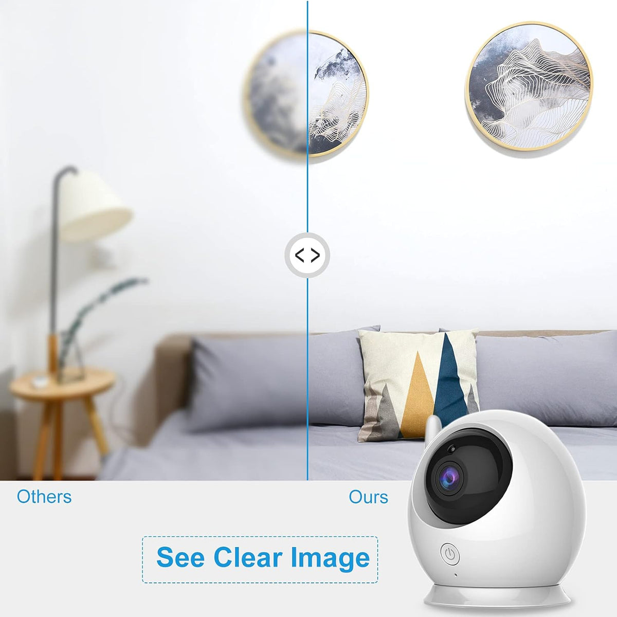 Video Baby Monitor with Camera and Audio, 4.3 Inch LCD Screen P744476