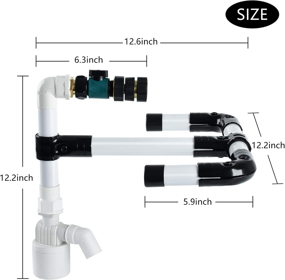 Pool Water Leveler with 3/4'' Hose Connector, Pack of 2 L358090