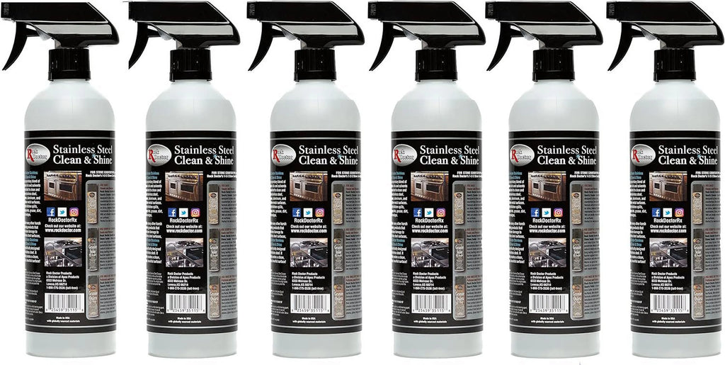 Stainless Steel Cleaner and Protectant 24 oz Spray Bottle Pack of 6 W28093