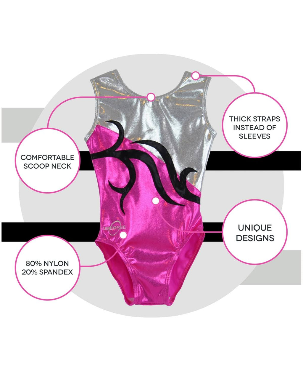Green Kids Gymnastics Leotard H9051