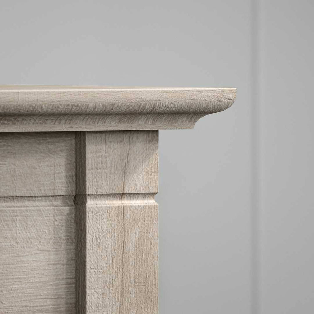 60W L Shaped Desk, Cape Cod Gray D609
