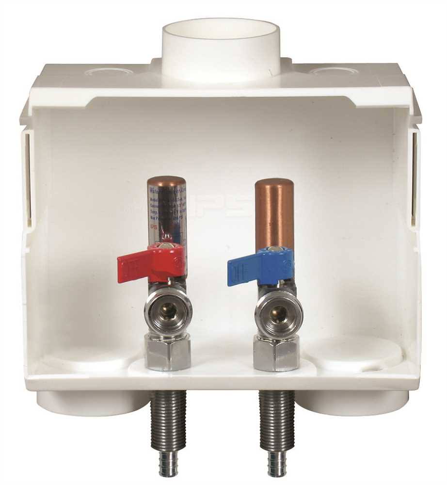 PEX Washer Box with Hammer Arrestor V2634