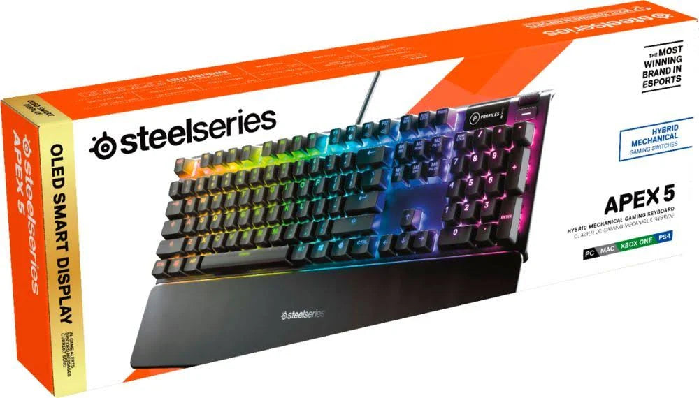 Wired Gaming Hybrid Mechanical Blue Switch Keyboard with RGB Back Lighting - Black X271
