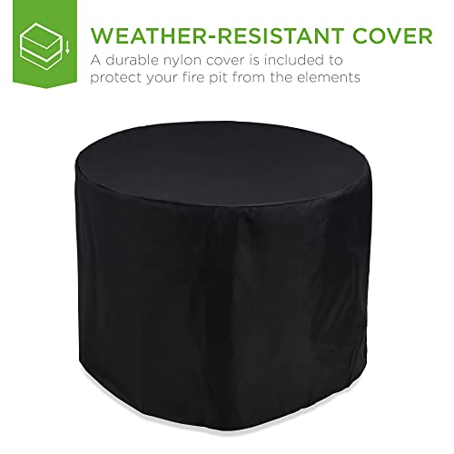 32in Round Gas Fire Pit Table X635