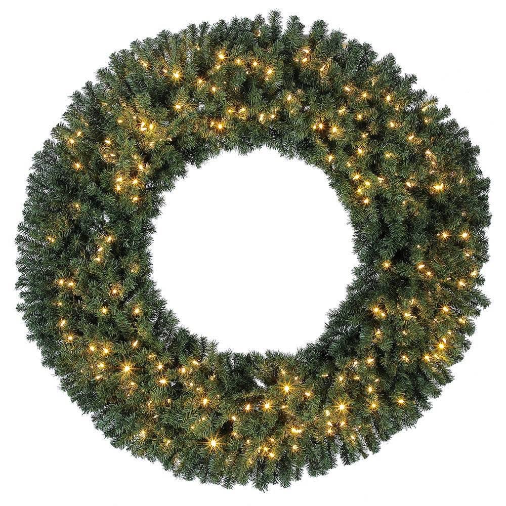 60 Inch Clear & Color Changing LED Lit Christmas Wreath V576