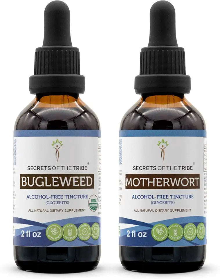 Organic Bugleweed and Motherwort Liquid Extract 2x2 fl oz L17933