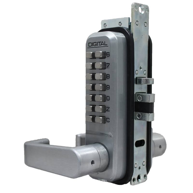 Mechanical Keyless Narrow Stile Lever Handle Lock J993