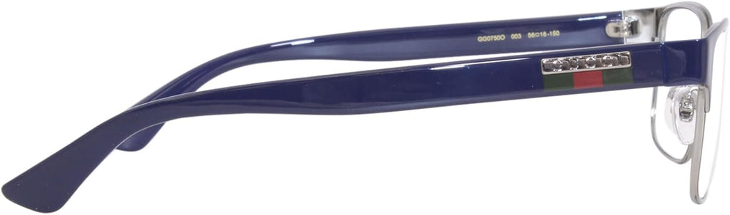 Blue Full Rim Rectangle Eyeglasses 56mm M1801