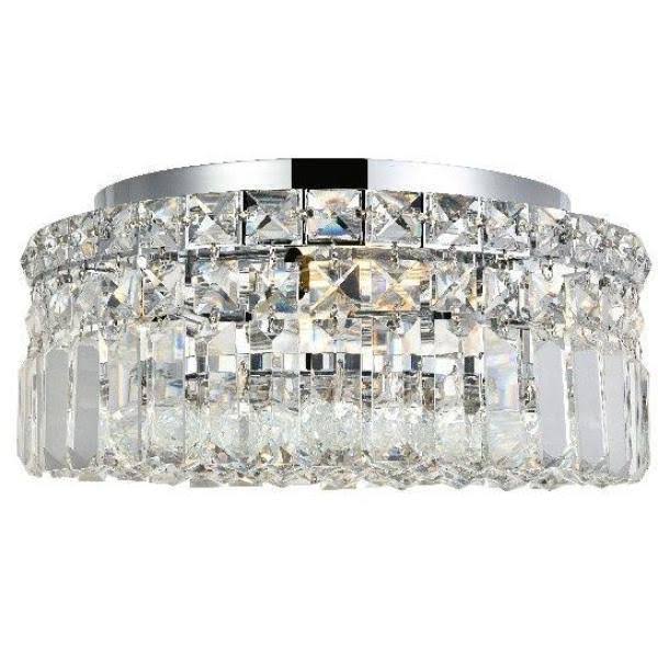 4 Light 12x22 Flush Mount - Chrome L5270