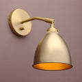 Vintage 1-Light Dimmable Wall Sconce with Metal Shade D50825