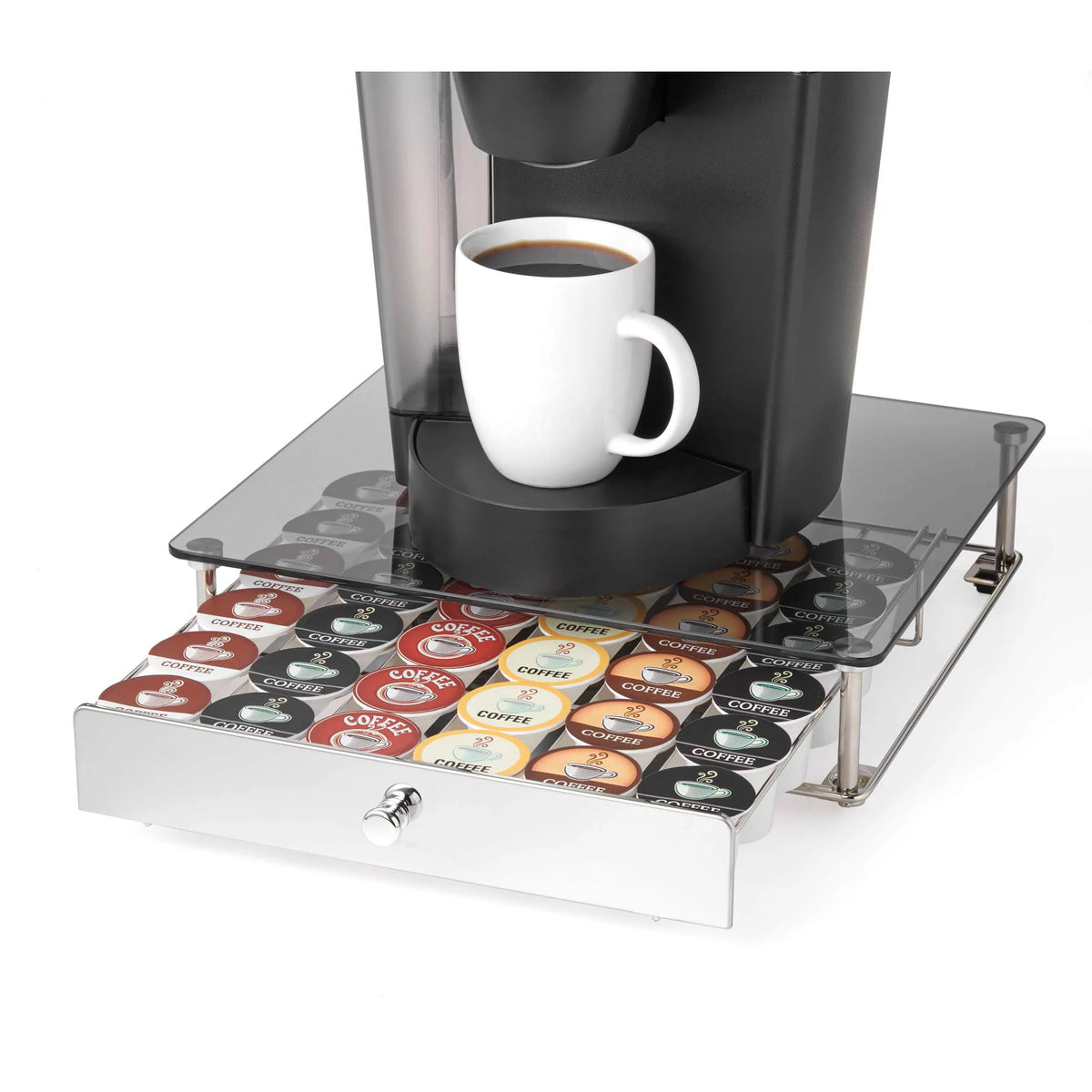 Glass Top Rolling Drawer R467012