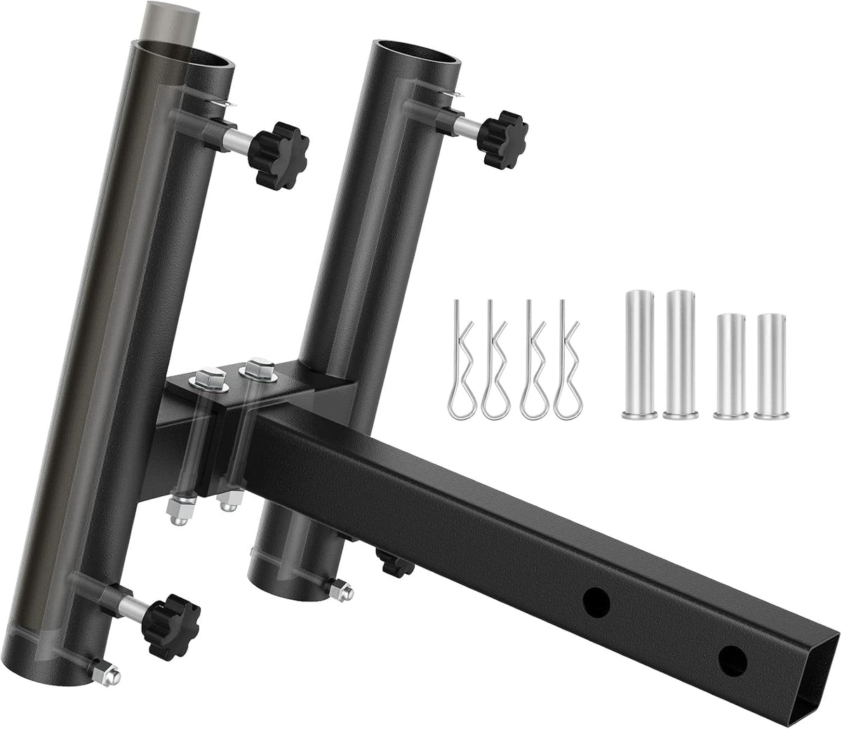 All Metal Heavy Duty Car Flag Hitch Mount Holder V1143