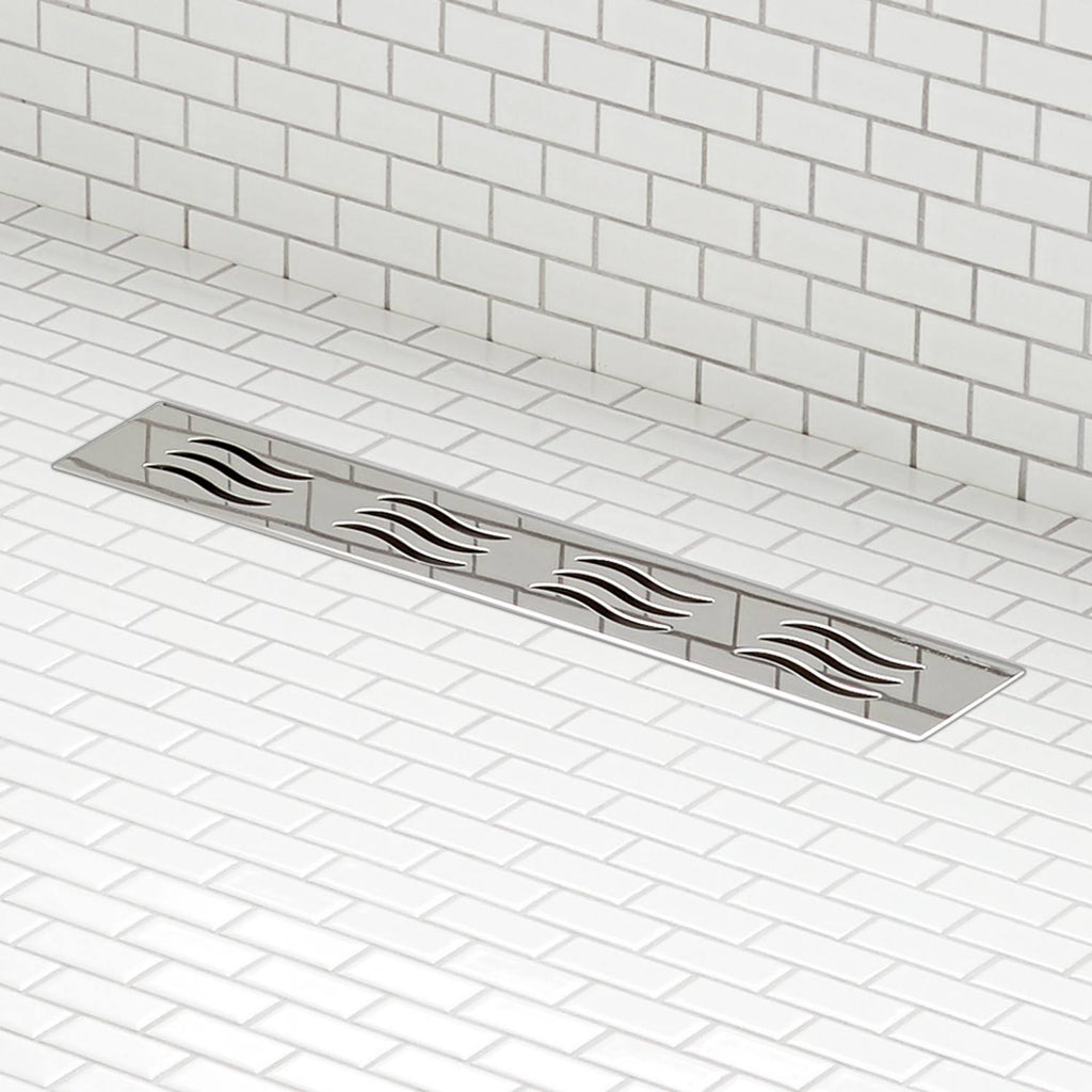 Polished Stainless Steel Linear Shower Drain H617