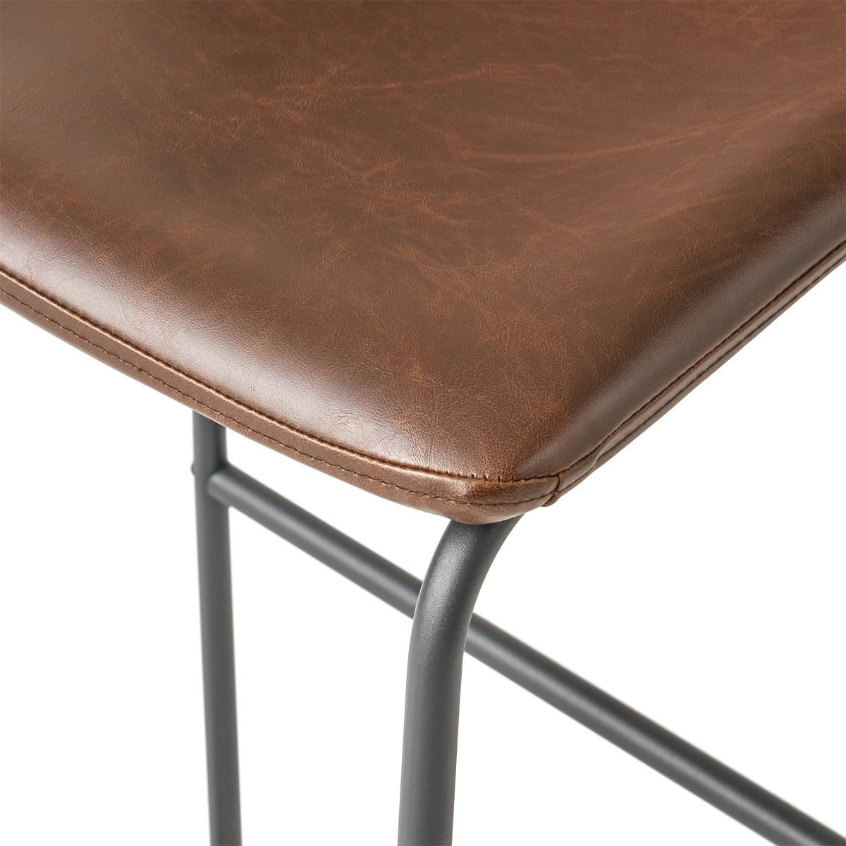 Vintage Brown Bar Stool L692
