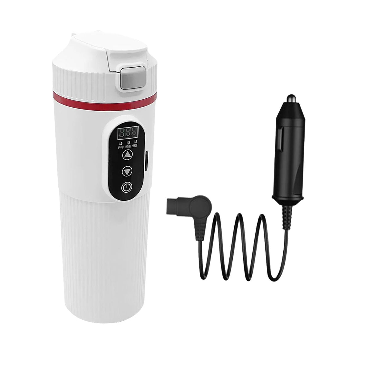 12V 24V Car Electric Water Kettle Tea Coffee Kettle DC Powered Fast Heating 22x7cm Water Boiler Heater Portable J90080
