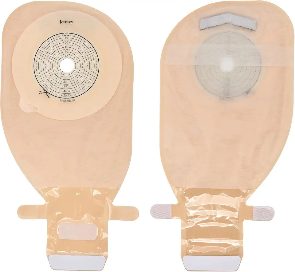 20PCS One-Piece Cut to Fit Drainable Ostomy Bags O13127