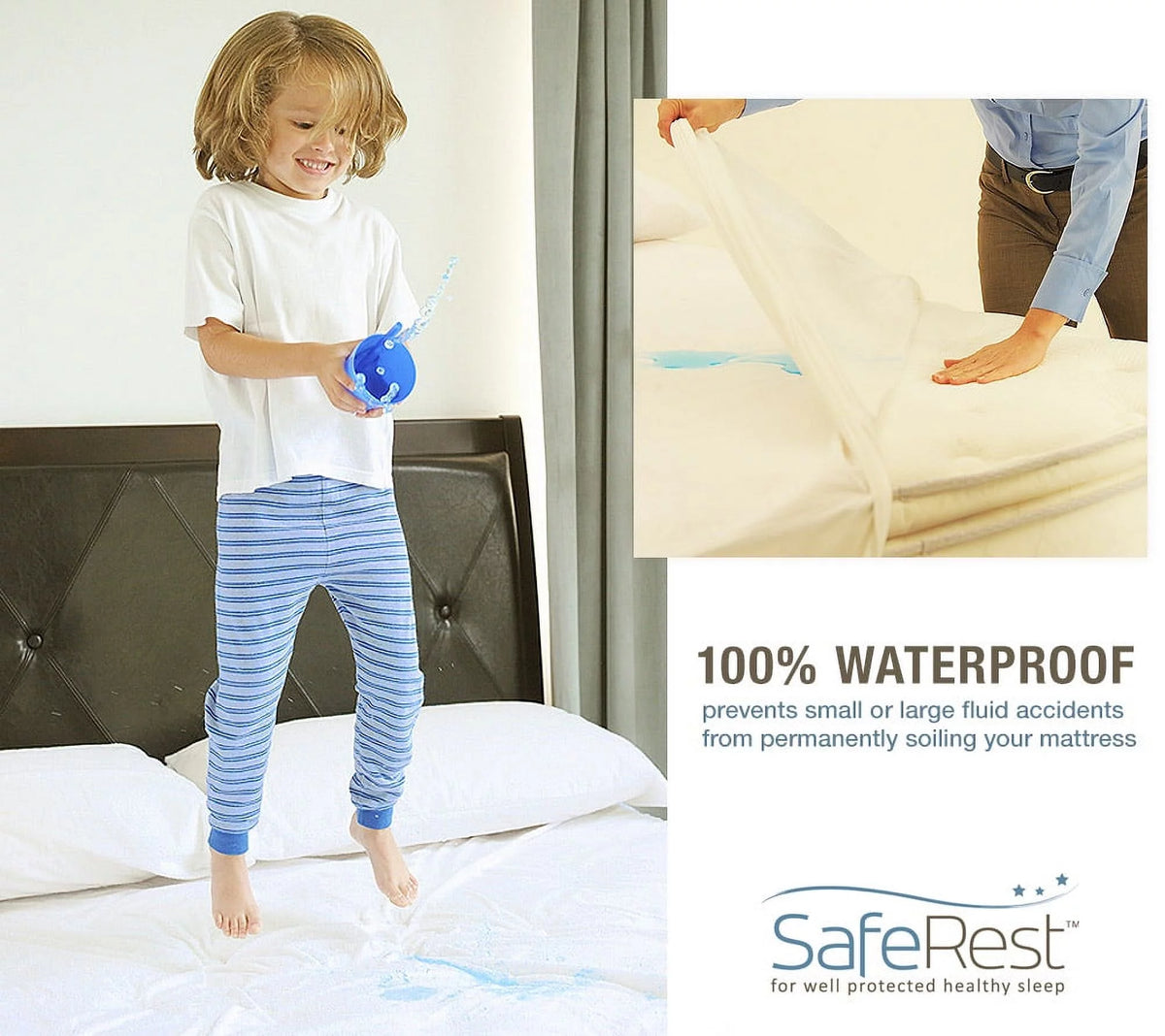 Waterproof Cotton Terry Queen Mattress Encasement X976994