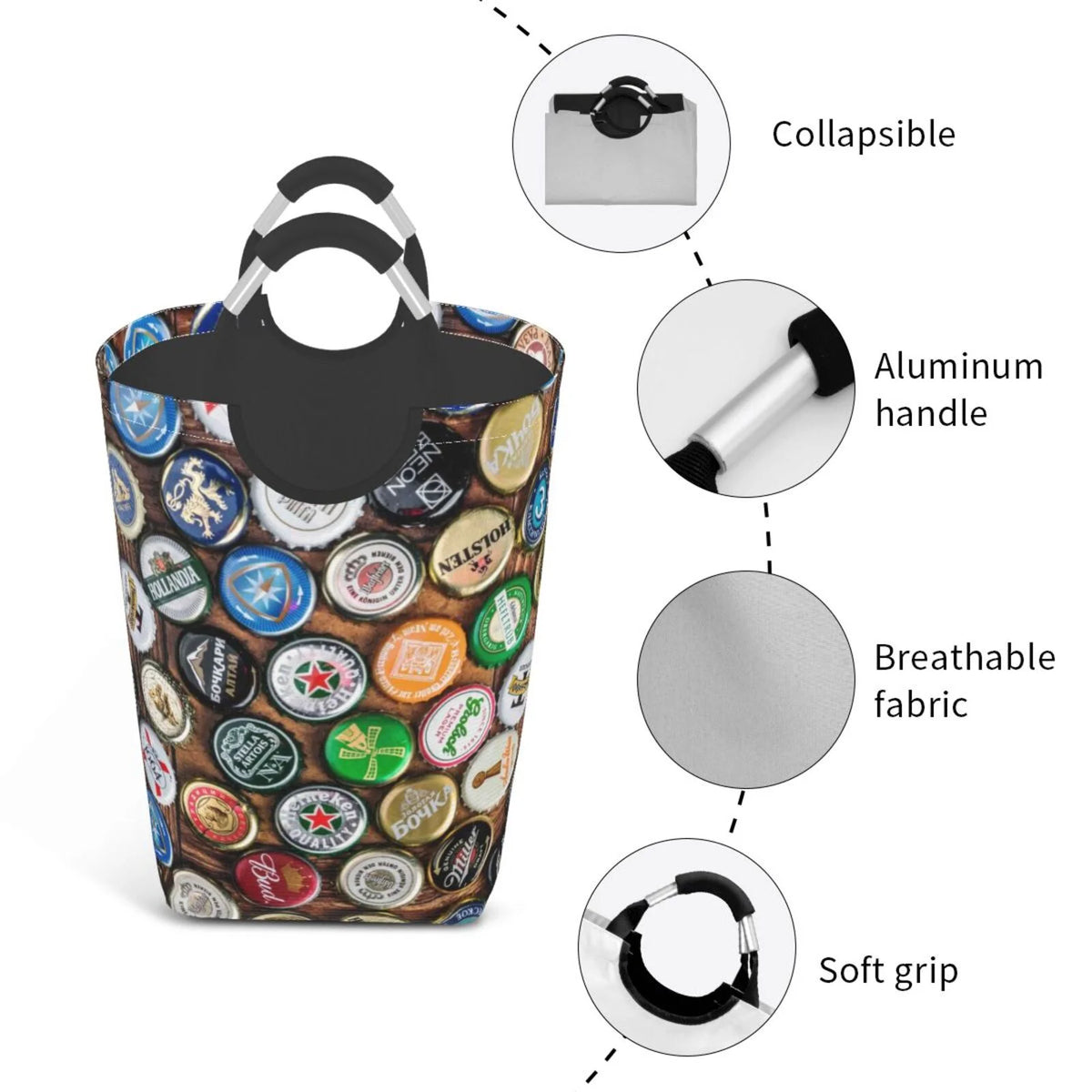 Large Canvas Fabric Laundry Hamper N854554