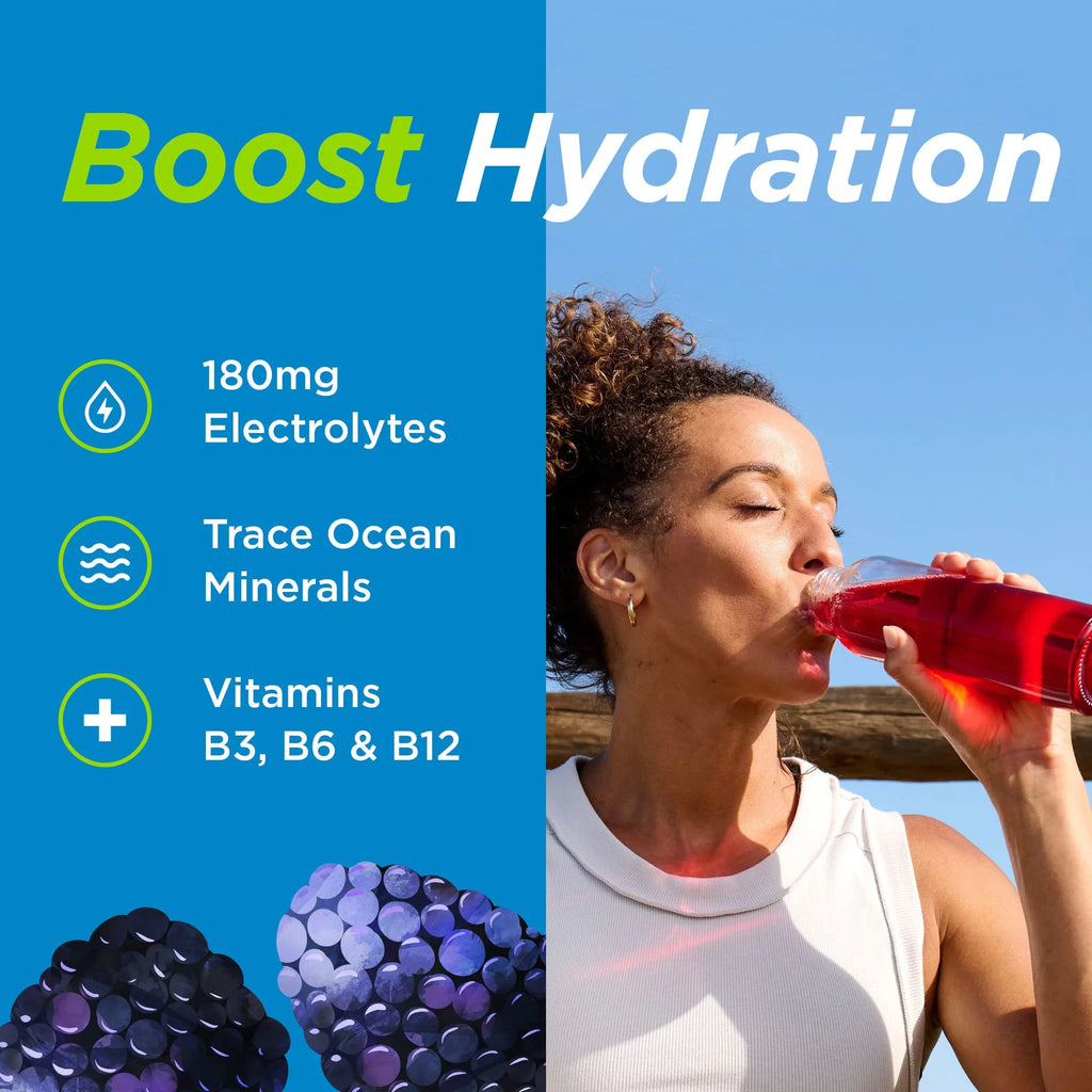Black Raspberry Electrolyte Water Enhancer, 5 Bottles Y278