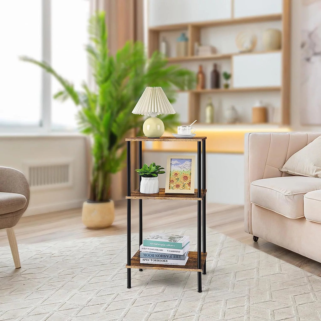 Brown 3-Tier End Table X694