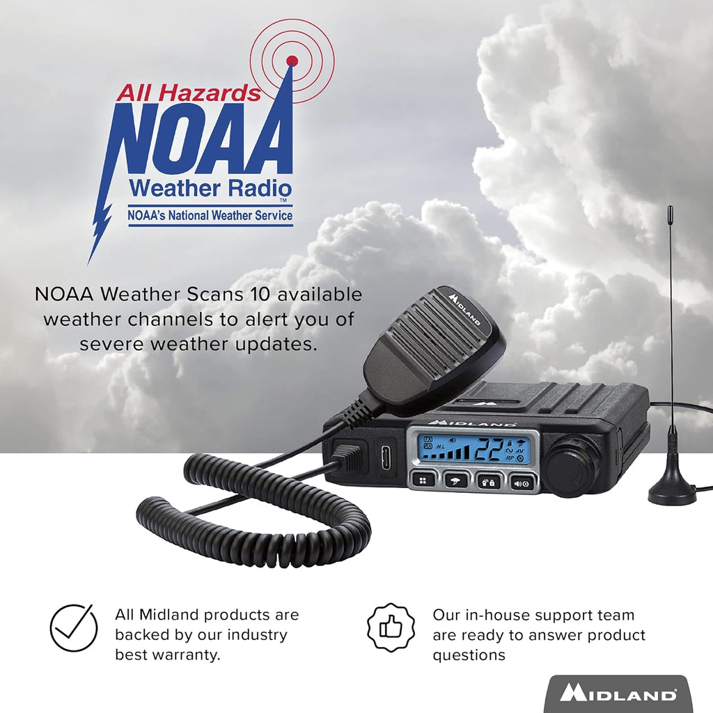 15 Watt GMRS Two-Way Radio with Magnetic Mount Antenna D91196