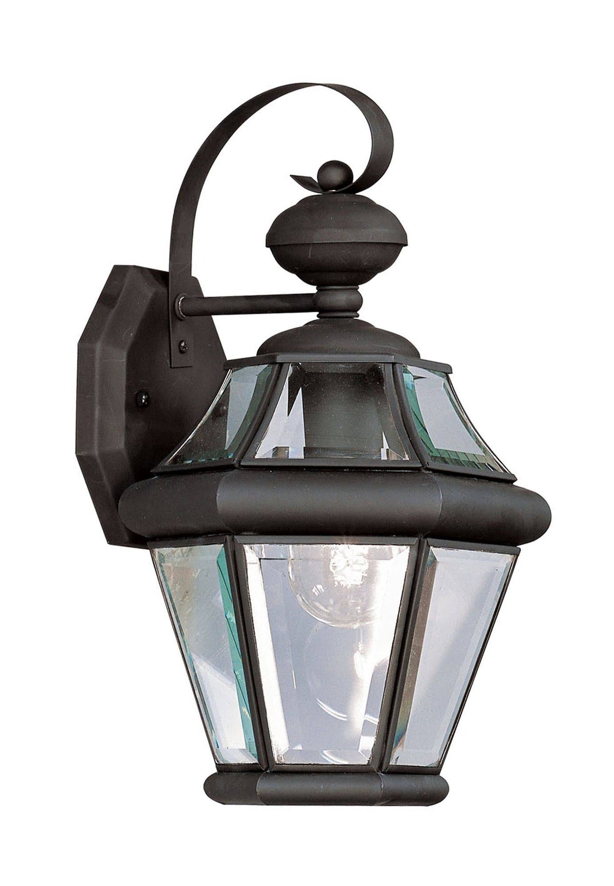 Black 1 Light Outdoor Wall Lantern C801746