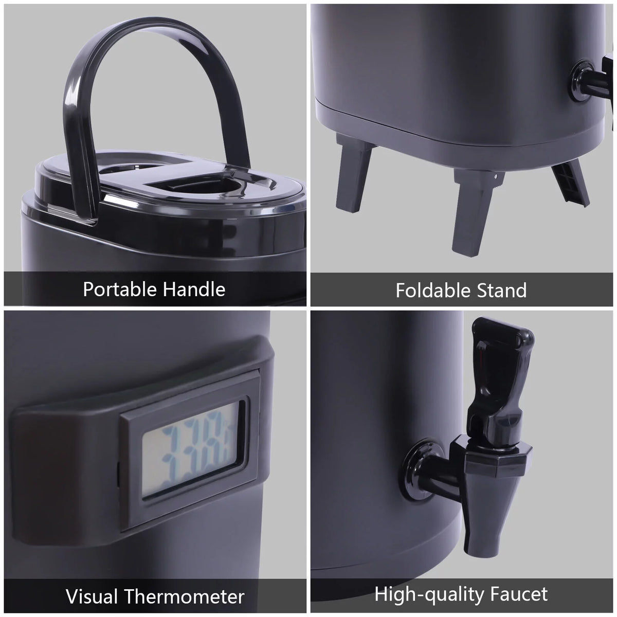 6L Stainless Steel Insulated Beverage Dispenser J7389