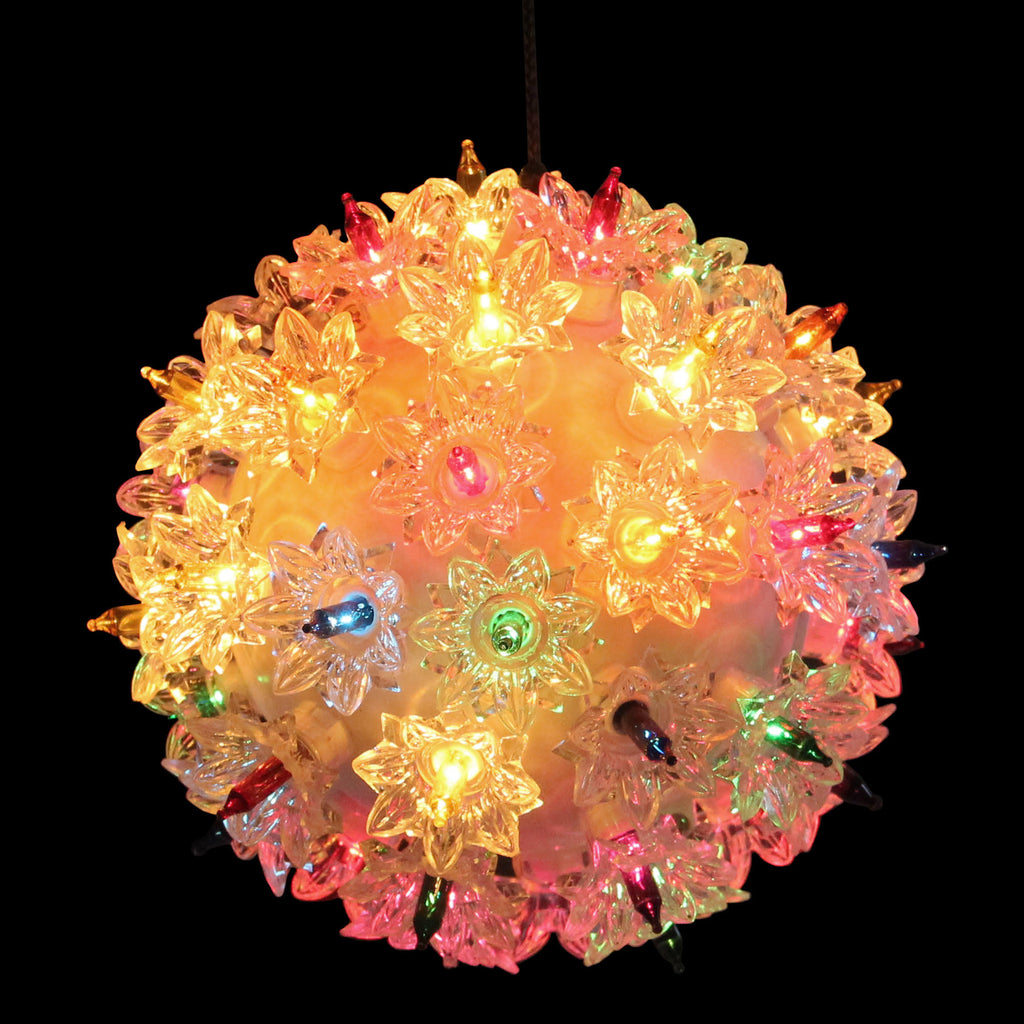 Glitter White Twinkle Sphere Christmas Light F142