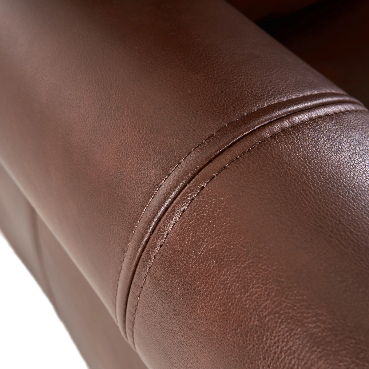 Multibrown and Dark Brown Faux Leather Recliner N841