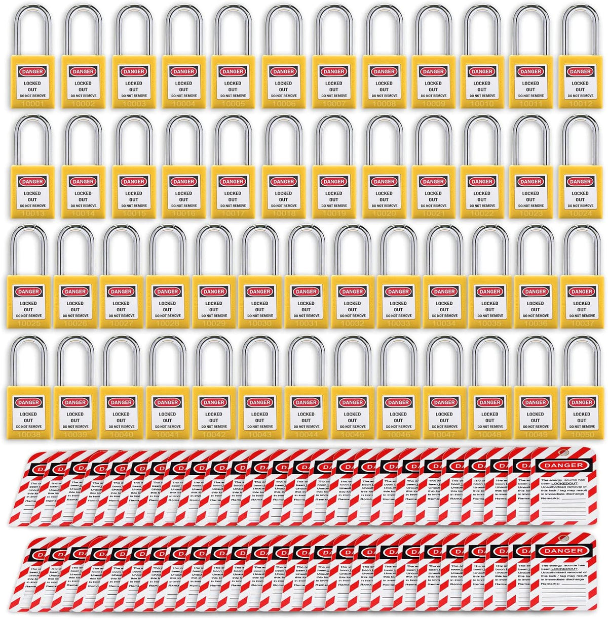 Lockout Tagout Locks Loto Tags Safety Padlocks Lockout Station Kit (20, Blue) Pack of 2 U8419