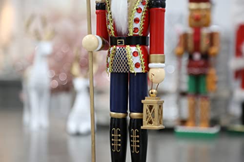 14 inches Wooden Nutcracker Christmas Decoration White W4943