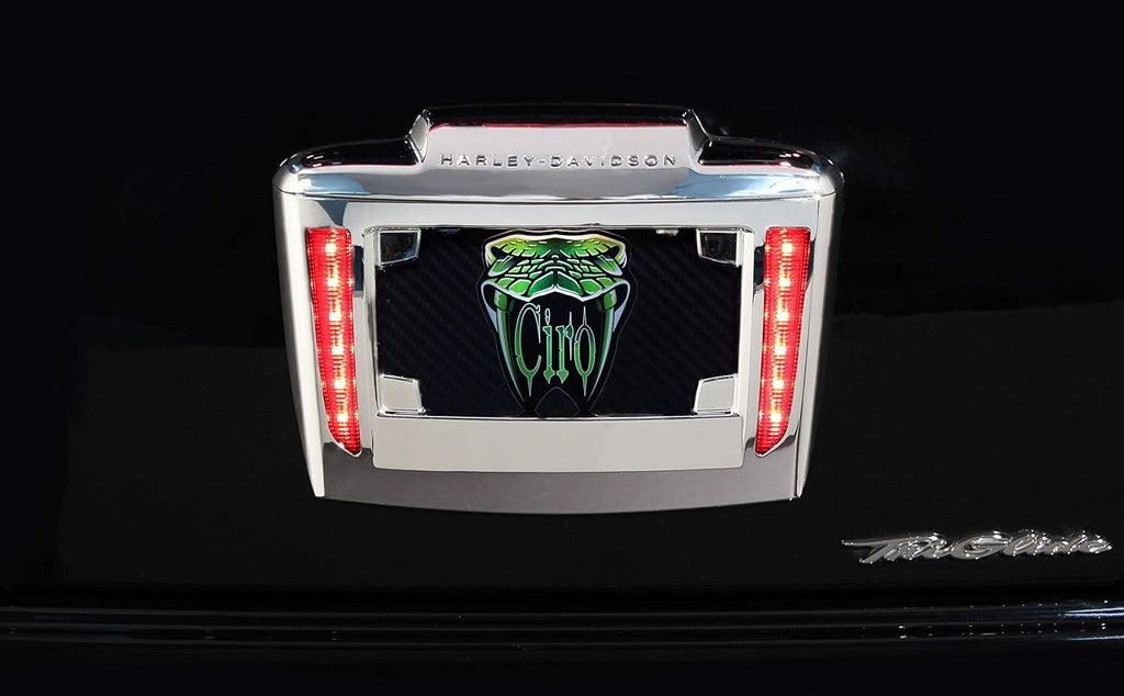 Chrome Lighted License Plate Frame Holder N2955