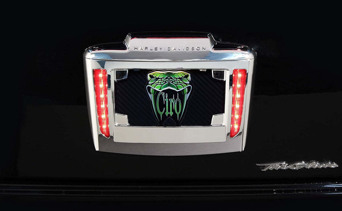 Chrome Lighted License Plate Frame Holder N2955
