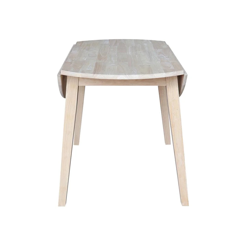 42" Round Solid Wood Dual Drop Leaf Table I6665