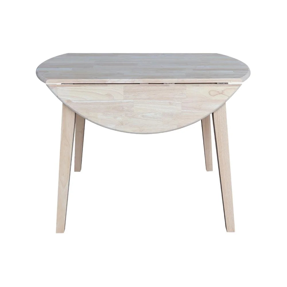 42" Round Solid Wood Dual Drop Leaf Table I6665