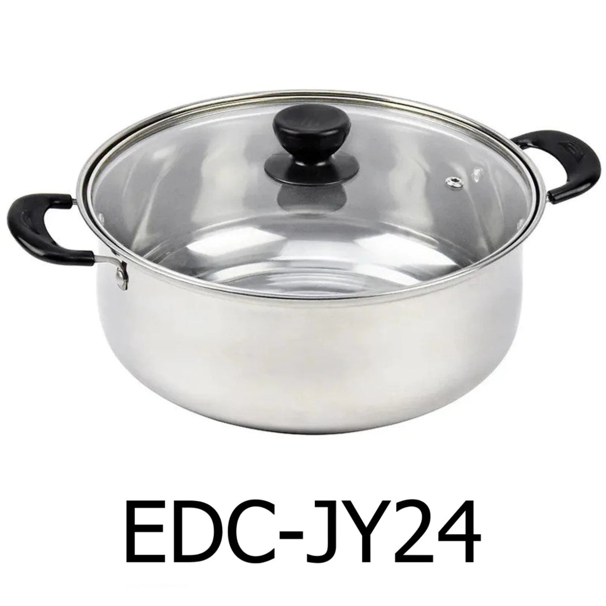 5.5QT Stainless Steel Sauce Pot with Glass Lid D48260