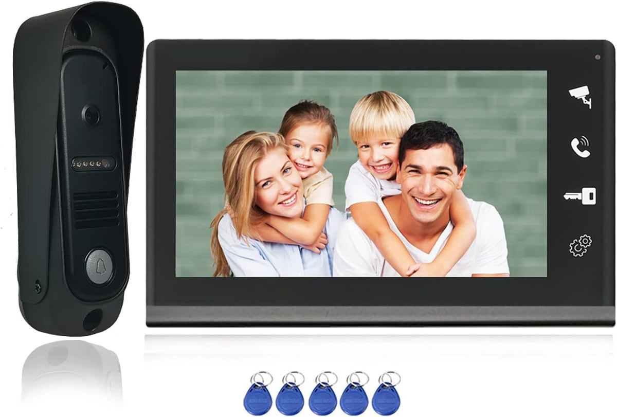 Wired Video Doorbell Intercom System with 7 Inch Monitor O267