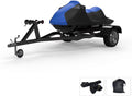 Blue/Black Jet Ski Covers with Trailer Straps and Storage Bag J573153
