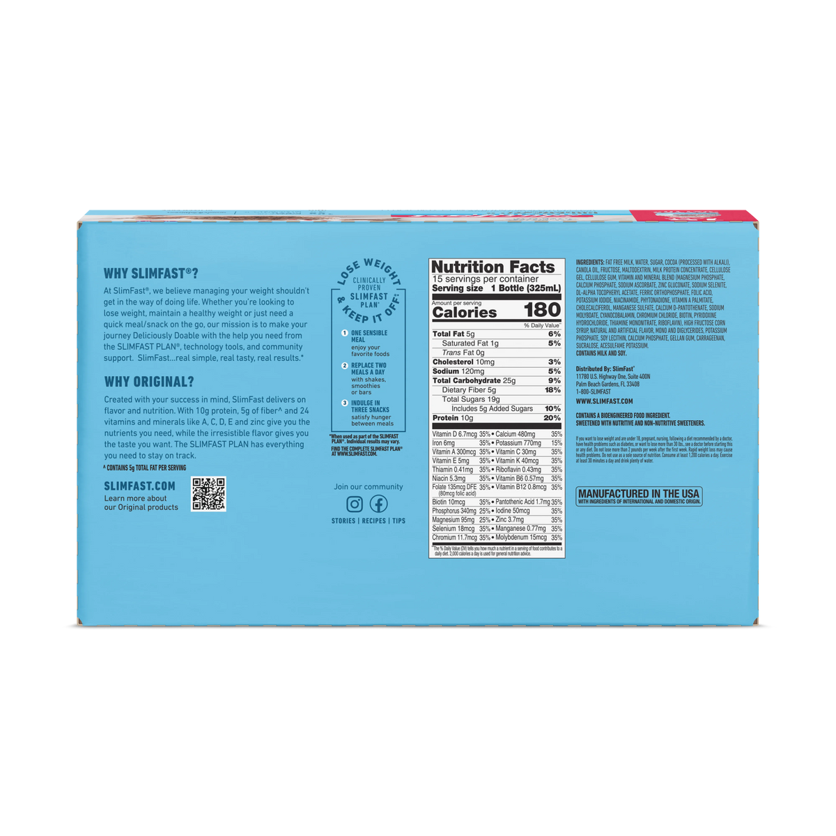 Creamy Milk Chocolate Meal Replacement Shakes, 11 fl. Oz., 15 Ct O5478